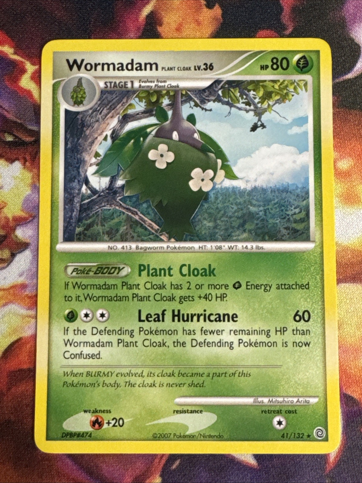 Wormadam Plant Cloak 41/132 Rare Secret Wonders Pokemon NM