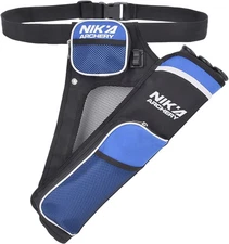 Archery Arrow Quiver Holder, 3-Tubes Hip Quiver Arrow Bag with Adjustable Belt f