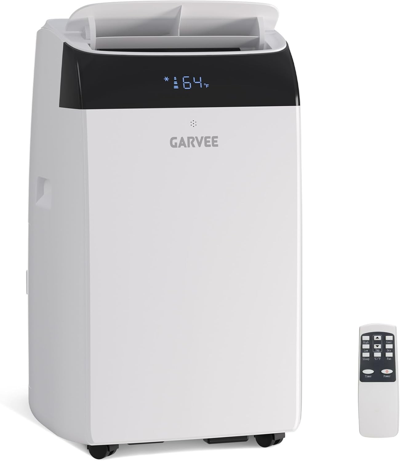 14,000 BTU Inverter Portable Air Conditioner,Dual Hose w/ Heat Pump,Smart AC 