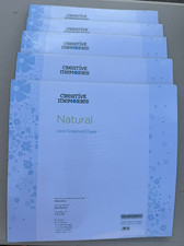 Lot of 5 Creative Memories NATURAL 12x12 Scrapbook Pages 15 Sheets/30 Pages NEW