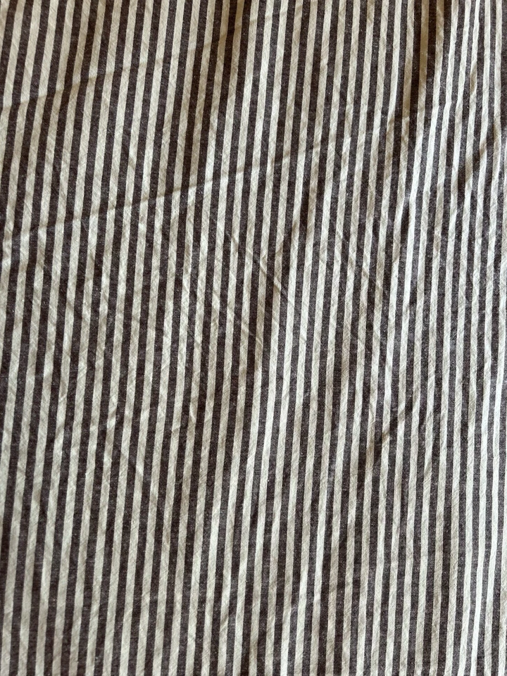 West Elm Pierce & Ward Cotton Linen Stripe KING/CAL. KING Duvet Cover USED READ - Image 2 of 4