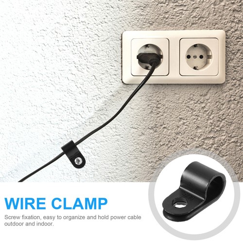 100 Pcs Cable Clamp Sorter Mounting Clamps Clips Rope Lights Wire for Cords - 第 10/12 張圖片