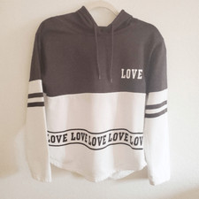ON FIRE Love Pullover Hoodie Size Medium