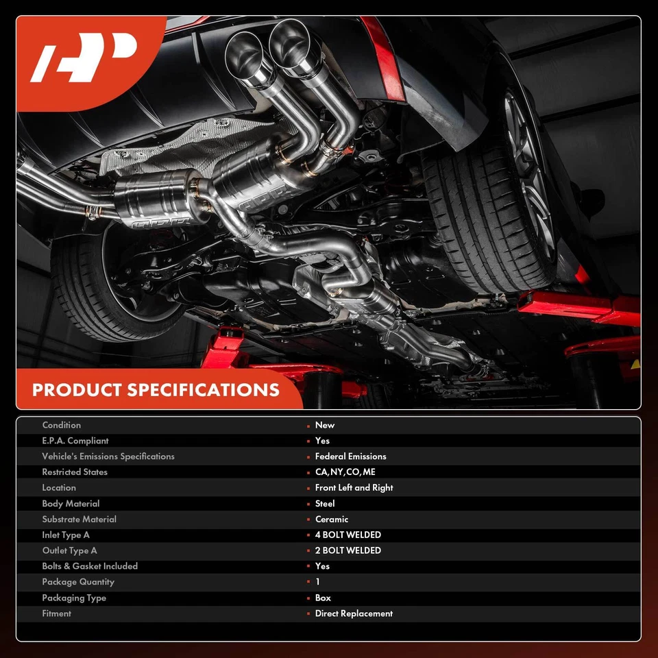 A-Premium 2 件催化转换器前部适用于凯迪拉克 SRX 2010 - 2011 Saab 9-4X — 第 3/4 张图片