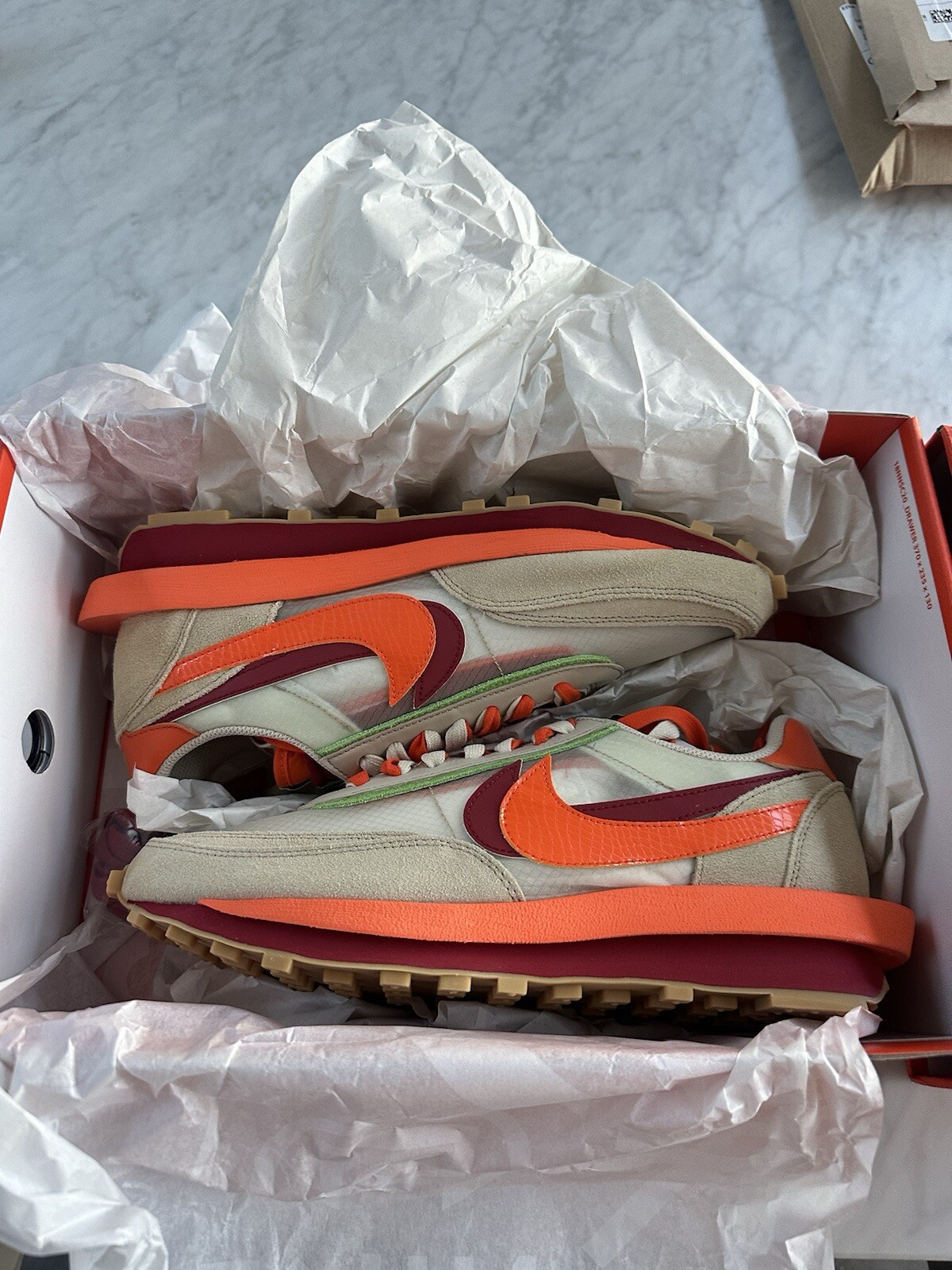 SACAI X NIKE Nike LD Waffle SF Sacai x Clot Orange Blaze taglia 10