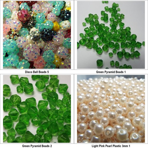 Mixed Sequin & Beads Packs Silver Red White Pearl Seed Cube Mix BUY 20g 40g 524 - Picture 5 of 27