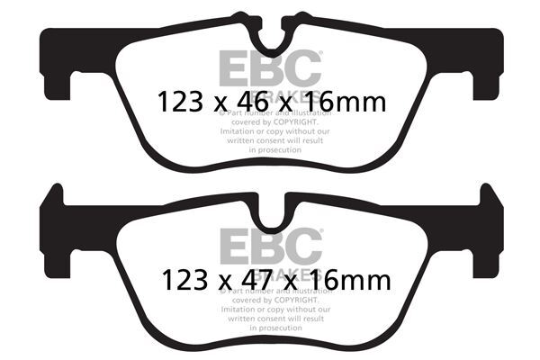 EBC DP52132NDX  Bluestuff Brake Pad Set