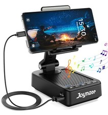 Bluetooth Speaker Phone Stand Adjustable Cell Stand HD Sound Black Universal