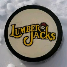CLEVELAND LUMBER JACKS VINTAGE OFFICIAL HOCKEY PUCK GENERAL TIRE SLUG Made- 🇨🇦