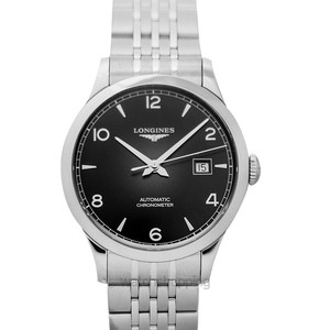 LONGINES Record L28214566 Black Dial Men's Watch Genuine FreeS\u0026H  703200201191 | eBay
