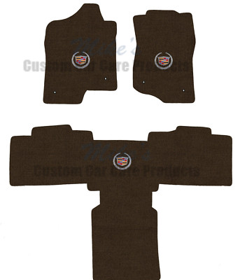 LLOYD MATS Classic Loop BROWN 3pc Floor Mat Set 2011-14 Cadillac Escalade Base