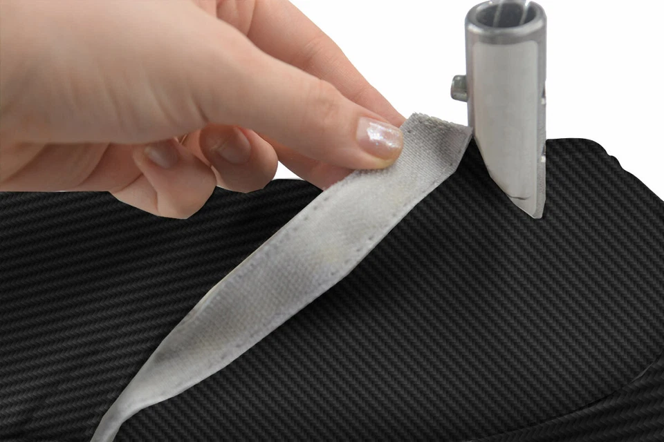 Cubierta de reposabrazos de asiento de fibra de carbono negra para Volvo VNL 2004-2018 Foto 4 de 4