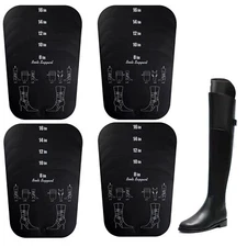 2 Pairs 4 Sheets Boot Shapers Shaft Boots Tree 5 Sizes in one 8/10/12/14/16in...