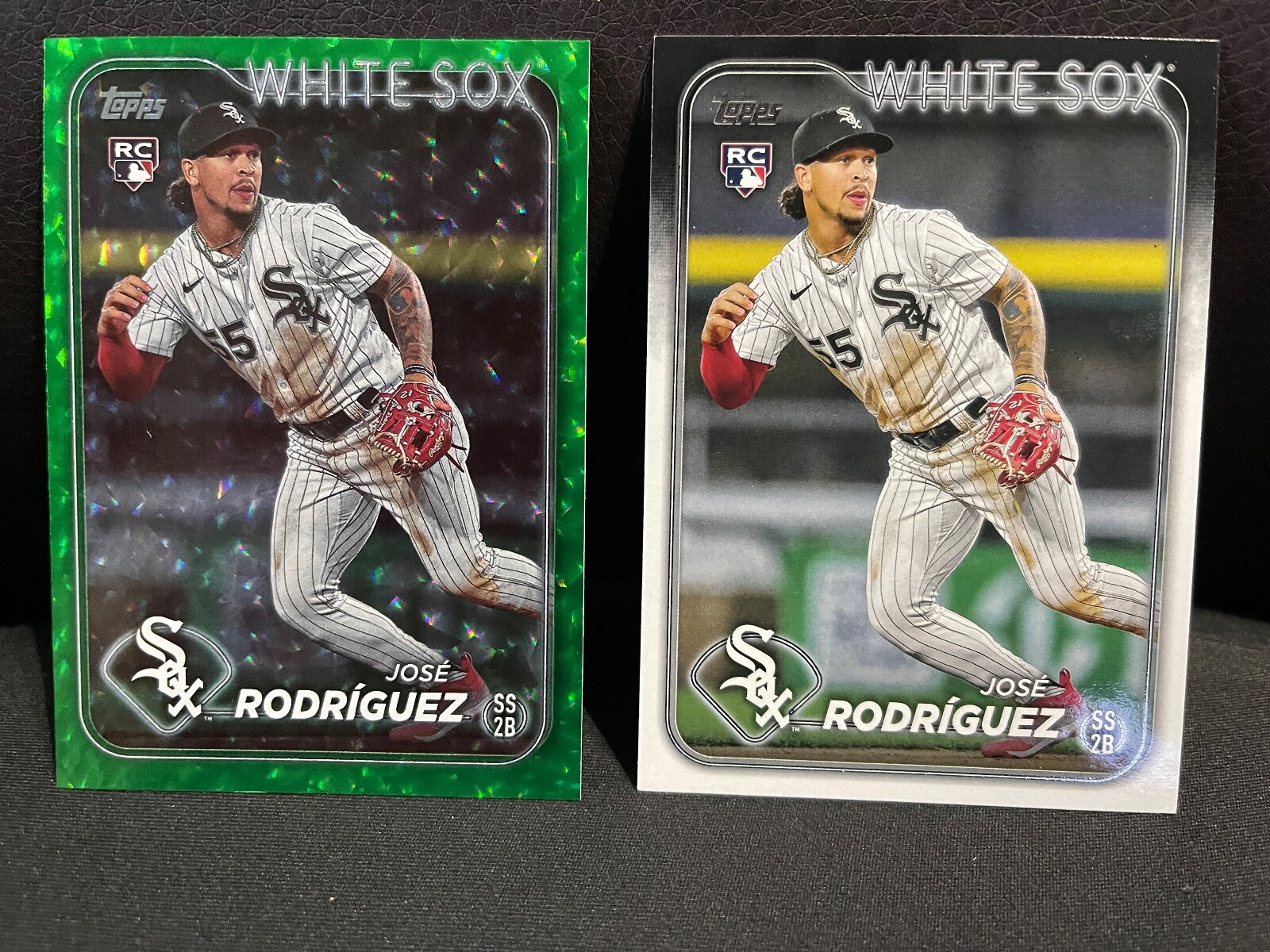 2024 Topps Green Foil Numbered 304/499 Jose Rodriguez RC #86 White Sox