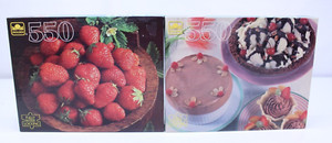 Jigsaw Puzzle 550 PC Golden Strawberries Blueberries Raspberries Fruit Montage