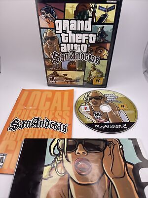 Jogo GTA San Andreas Completo Original Black label PS2