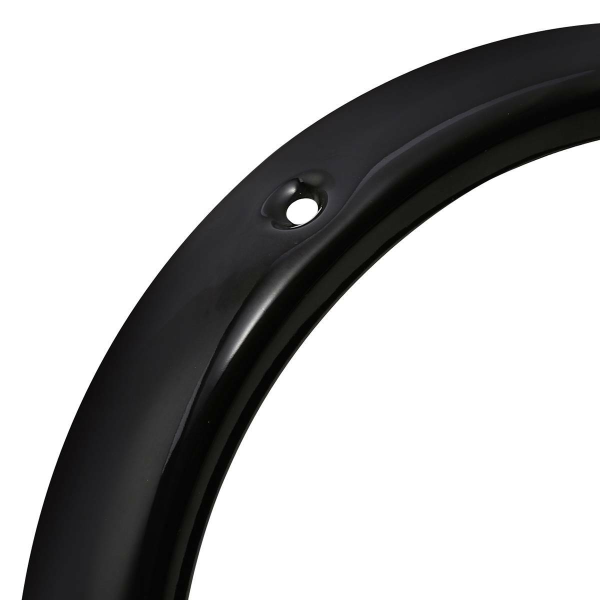 7 Black Round Headlight Headlamp Trim Ring For Harley Street Glide FLHX FLHXS