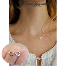 Couple Promise Necklace 925 Sterling Silver Plated Silver and Gold For Women 