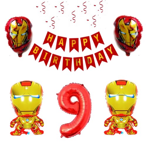 Iron Man Globo de Película Avengers Marvel Globos Airwalker Niño Cumpleaños Fiesta - Imagen 12 de 12