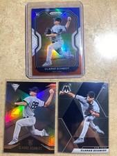 2021 Panini Prizm Clarke Schmidt RC Red White Blue Prizm, Mosaic, Titanium RC, 