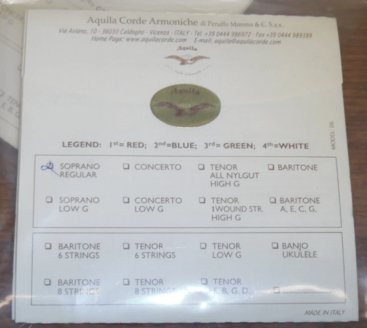 5 Aquila Cord Armoniche Ukulele Strings - Image 3 of 4