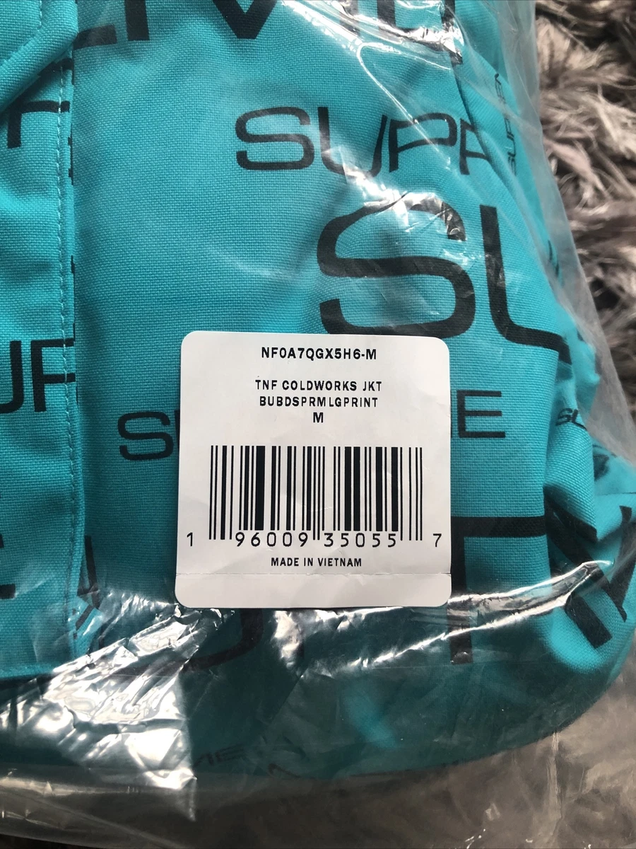 Supreme x The North Face Coldworks 700-fill Down Parka -Medium- -Teal-