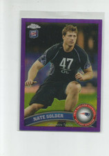 2011 TOPPS CHROME PURPLE REFRACTORS #215 NATE SOLDER 272/499