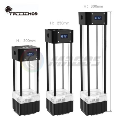 Pumpe + Reservoir mit Temperaturanzeige, Wassertank Res Combo für PC Wasserkühlsystem