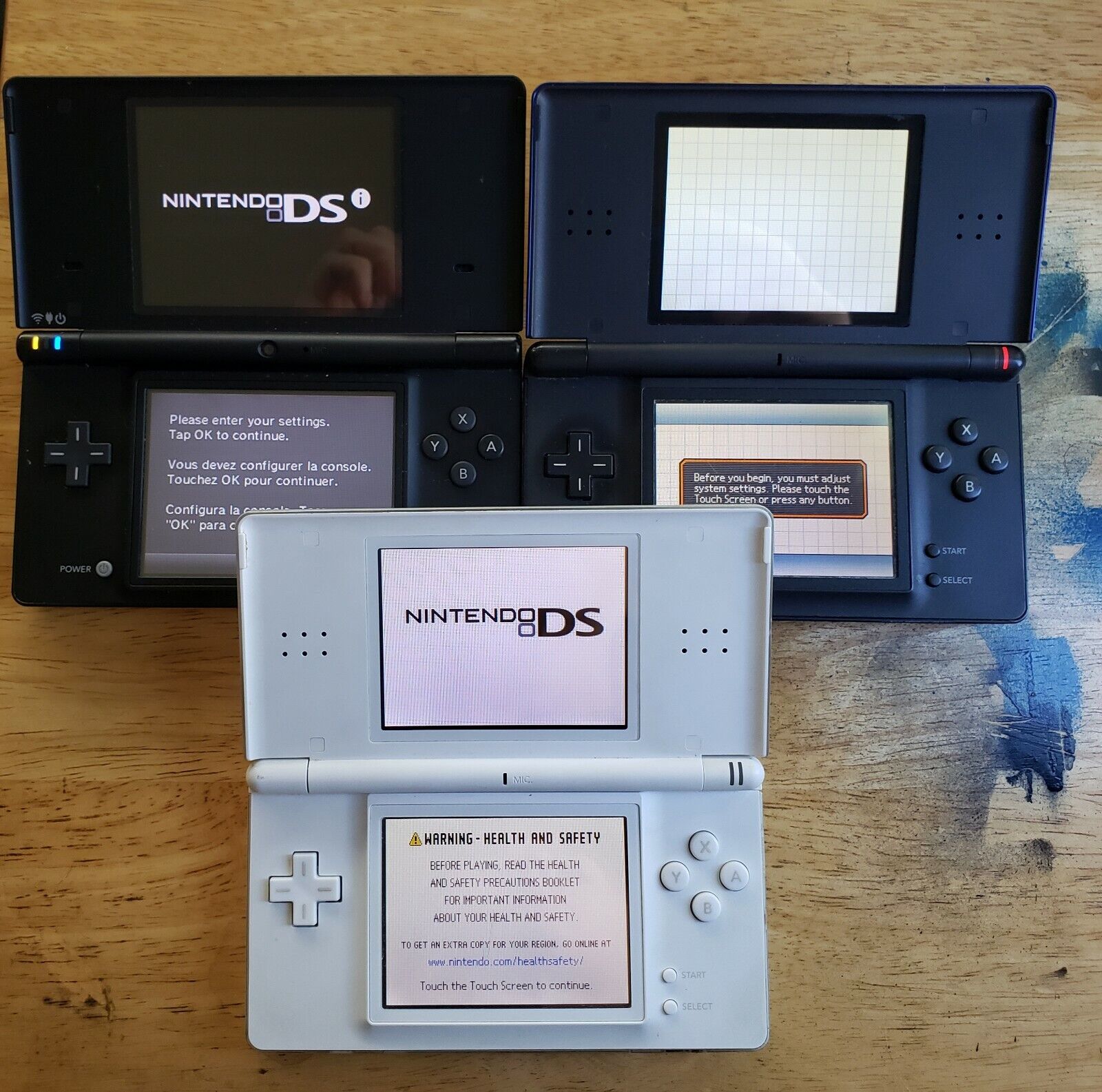 Nintendo DSi Light Blue Handheld Console Game System for sale