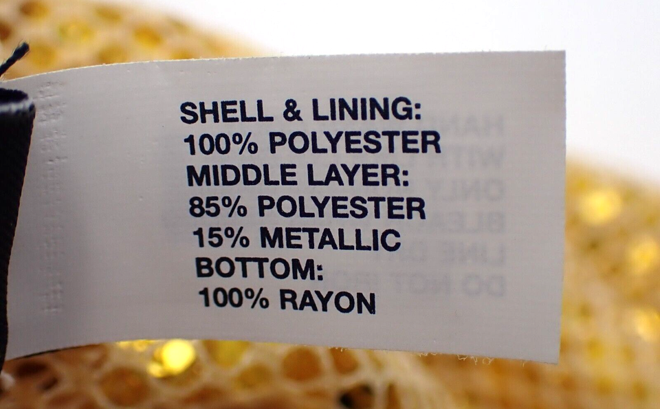 Gap Womens Mesh Handbag Sequin Gold Carry Bag Clutch Tote eBay