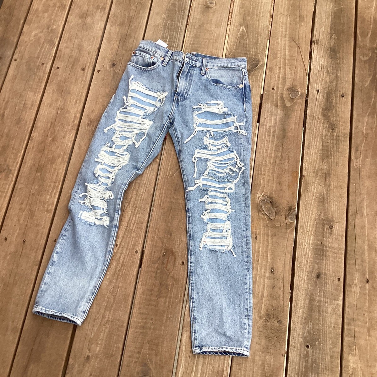T4141*リーバイス*HI-BALL*デニムパンツ*ジーンズ*W30*メンズL Levi's Hi-Ball W30 Ripped Jeans | eBay