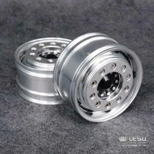 Front Wheel Metal Hub A1 for LESU 1/14 Model Axle RC Tractors Truck Hex Brake