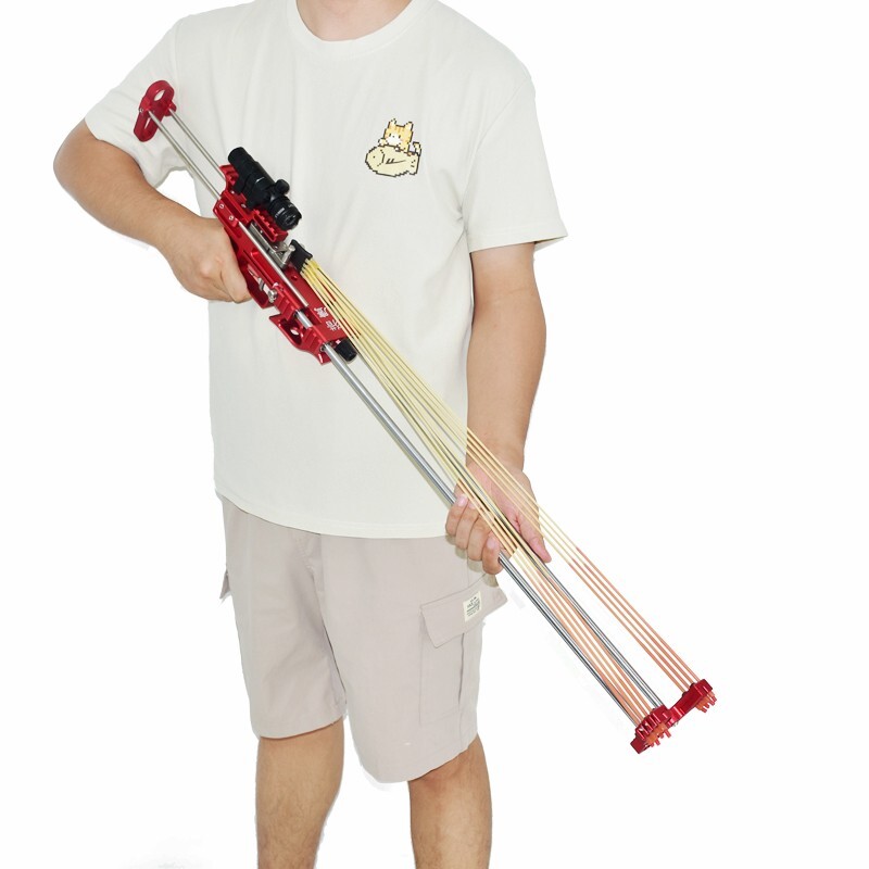 Powerful  Slingshot Rifle With Green Laser Aiming For Hunting Catapult Shooting