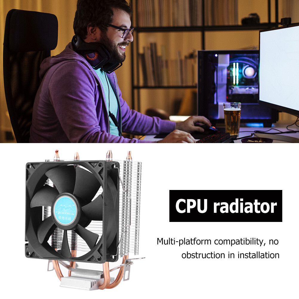 CPU Air Cooler POLAR ICEFLOW CPU Cooler for AMD AM4 AM3+ AM3 1366 115X Hot eBay