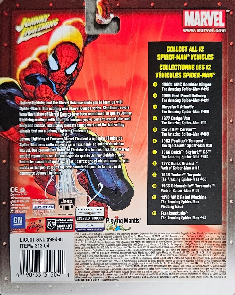 Johnny Lightning - Marvel / The Amazing Spider-Man - AMC RAMBLER STATION WAGON Foto 2 de 3