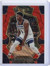 2022-23 Panini Select Asia Tmall ANTHONY EDWARDS Timberwolves Red Wave Prizm