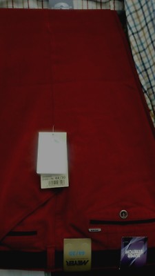 MEYER CHICAGO SCHWERE BAUMWOLLHOSE in DUNKELROT 5551/56 42''44''46''48''50''52''
