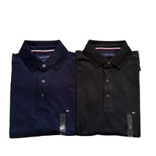 NWT Tommy Hilfiger Men's Slim Fit Soft Touch Essential Cotton Jersey Polo Shirt