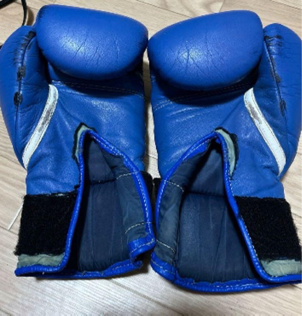 Winning Boxing Gloves 14oz Blue Magic Tape type MS500B from Japan Used Pôle Métropolitain