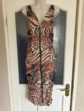 Brown Leopard Mini Dress Size 8-10