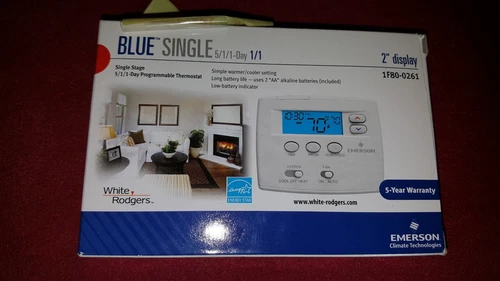 Emerson 1F80-0261 Single Stage 5/1/1 Programmable Digital Thermostat