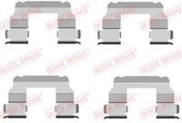 Quick Brake 109-1689 ZubehöRset, Scheibenbremsbelag FüR Fiat