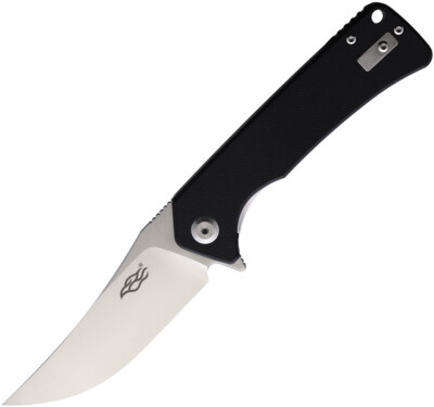 Ganzo Knives Firebird Linerlock Black G10 Folding D2 Steel Clip Pt Knife 
