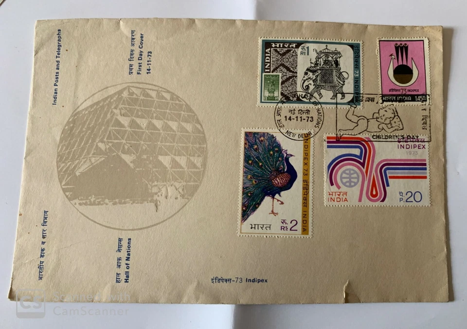 Nice collection of Indian First Day cover & information sheet on INDIPEX 73  - Image 2 of 4