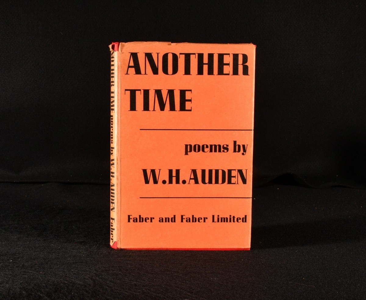 1940 Another Time W H Auden 1st Edition With Dustwrapper Uncommon