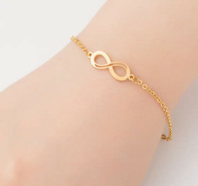 Armband Damenarmband Mädchen Edelstahl gold Kinderschmuck infinity Damen