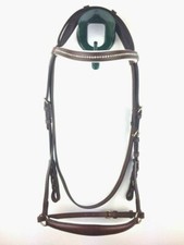 Trense Trensenzaum anatomisch mit hannoverschem Reithalfter u Zügeln sehr weich