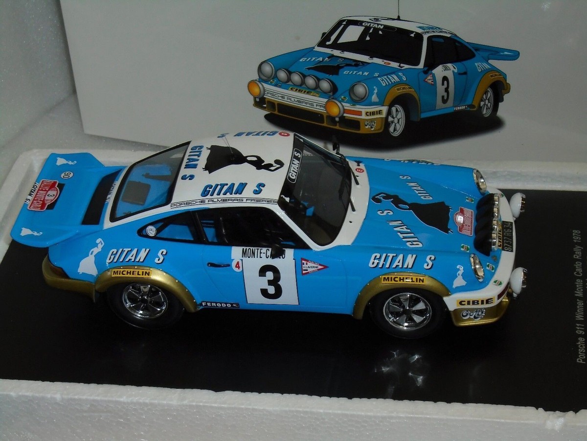 SPARK ポルシェ911 1978ラリーカー 1/18 中古品 PORSCHE 911 SC 3.0L GITANES #3 WINNER MONTECARLO 1978 SPARK