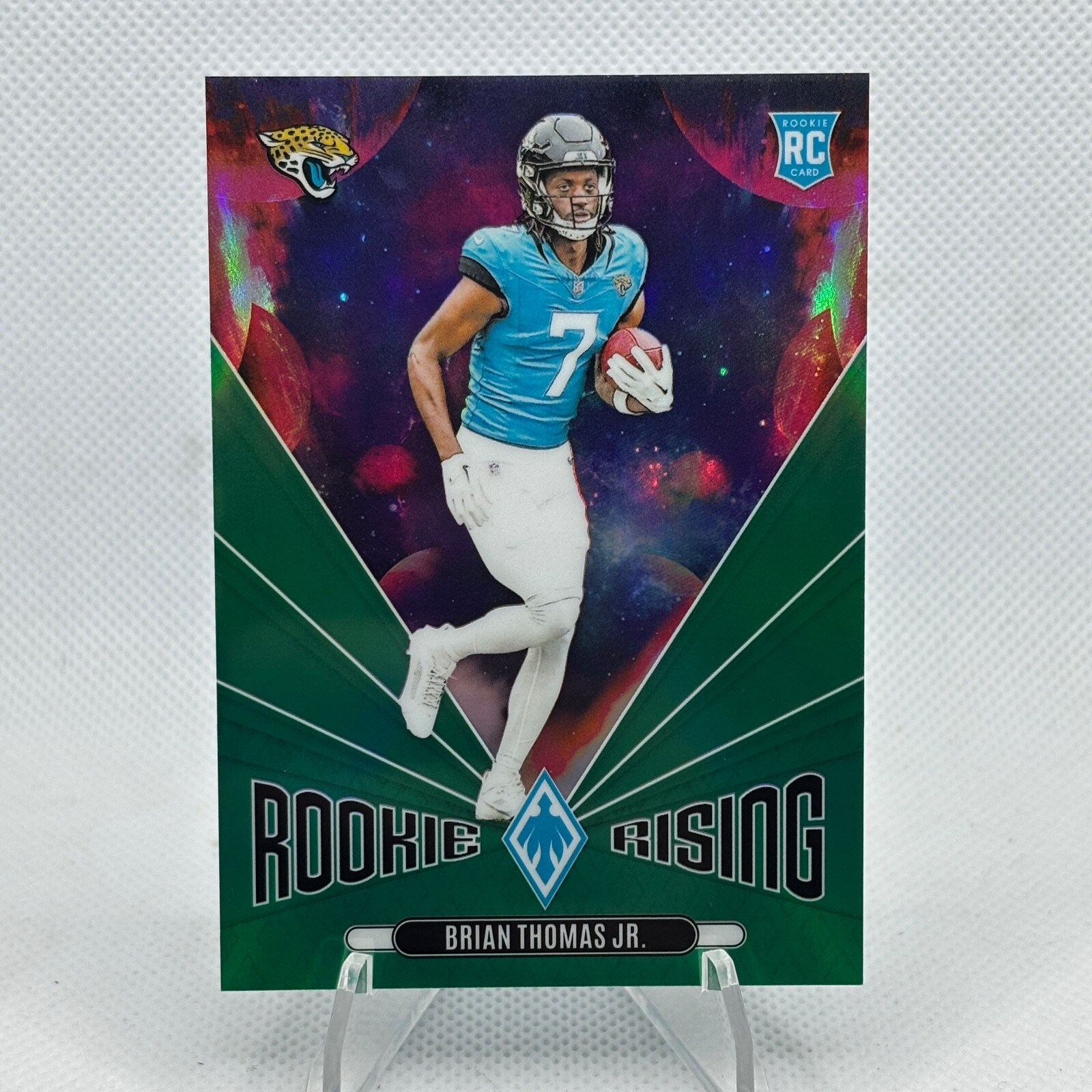 2024 Panini Phoenix Rookie Rising Brian Thomas Jr Green /25 Jacksonville Jaguars