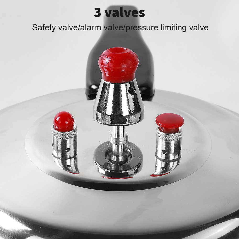 5 Litre Home Dual Handle aluminum Pressure Cooker Kitchen Catering Cookware UK